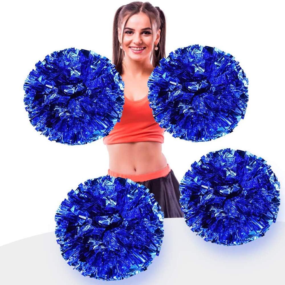 LINLIN Cheerleading Pom Poms Sports Dance Cheer Plastic Pom Pom for Sports Team Spirit Cheering Sports Cheerleading Pom Poms Dancing Party Fancy Dress Cheer Poms for Ball Dance Fancy