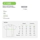 thumbnail image 2 of Playera Cuello Redondo Yazbek Color Blanco Talla Extra Grande 100% Poliéster C1300, 2 of 3