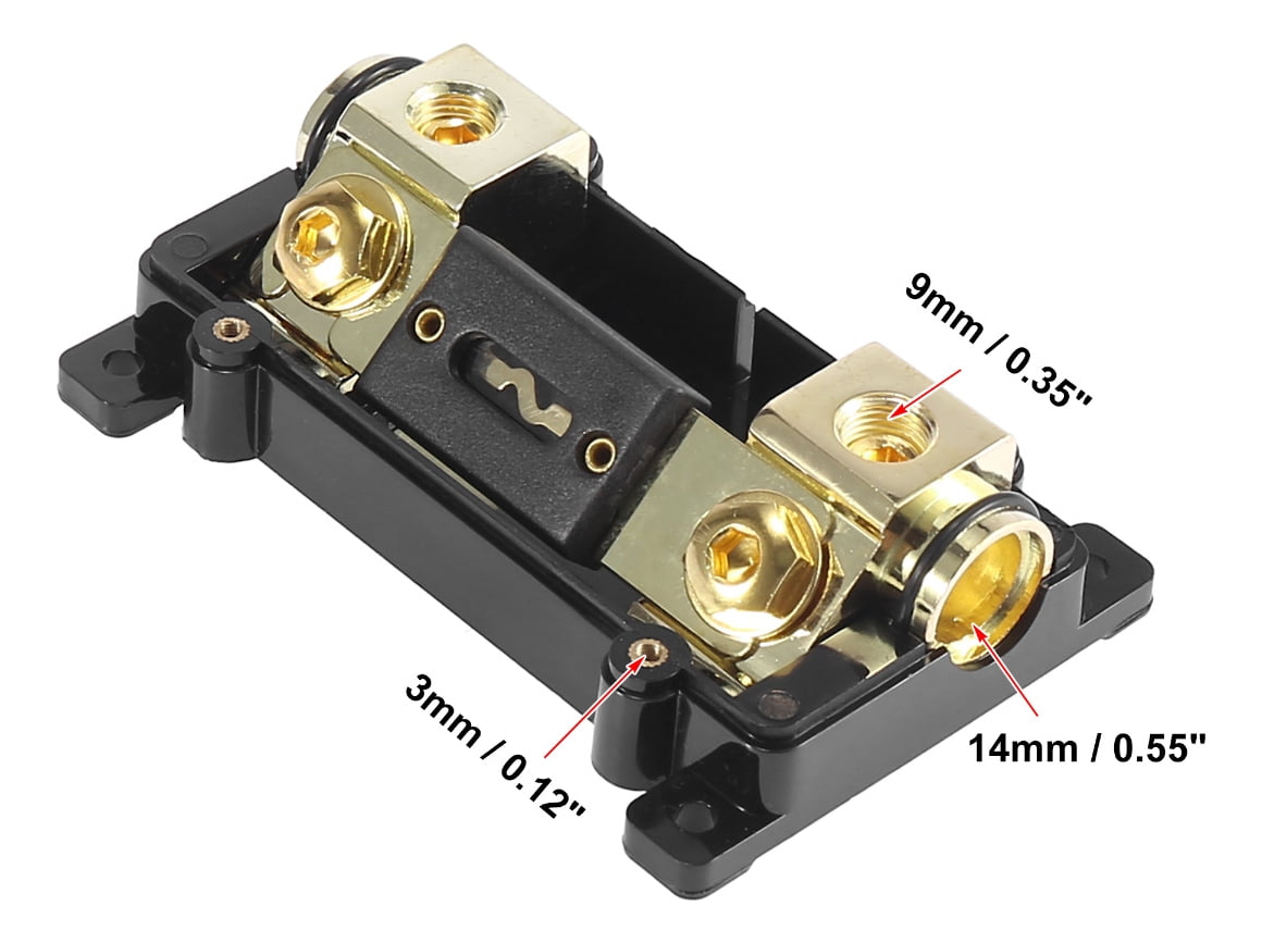 Applicable to 250A Inline ANL Fuse Holder for Car Stereo Audio