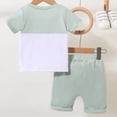 thumbnail image 3 of HCNTES Boys Outfit Sets, Summer Short Sleeve Two Piece T-shirts and Shorts Set, 3 of 7