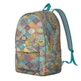 thumbnail image 2 of Fashionable Bohemian Zipper Backpack for Women & Men: Ideal for School, Work, and Travel, This Lightweight Bag Features a Front Pocket and Makes a Wonderful Bohemian Gift Professionals, 2 of 5