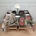 thumbnail image 3 of Red Mushroom Skull Black Pattern Square Tablecloth,Waterproof Square Table Cover,Wipeable Spillproof Washable Table Cover for Home Kitchen Party Decor 42"X42"(107x107cm), 3 of 6