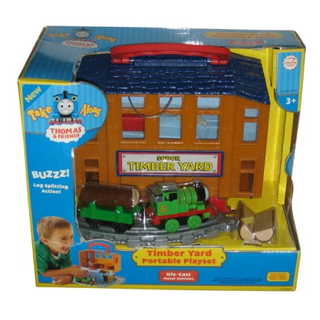 Thomas and Friends Tank Engine Train Take Along Timber Yard Portable Toy Playset