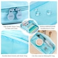 thumbnail image 4 of Deli Pencil Case for Kids,Large Capacity Foldable Pencil Pouch with 4 Compartments, School Supplies Organizer Bag for Students, Teens and Office Use,Blue, 4 of 7