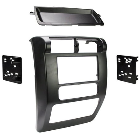 Jeep Din Panel - Metra 95-6541 Matte Black Double DIN Stereo Dash Kit for 2003-2006 Jeep Wrangler
