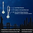 thumbnail image 2 of Gem Stone King 14K White Gold Simulated White Opal Earrings for Women | 0.50 Cttw | Gemstone October Birthstone | Round Cabochon 4MM, 2 of 6