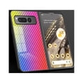 thumbnail image 7 of SaniMore Cover Compatible with Google Pixel Fold 7.6" 2023, Rugged Carbon Fiber Glass Backplane Shockproof TPU Bumper Luxury Eye-catching Anti-drop Heavy Duty Protective Cover, Dazzle, 7 of 7