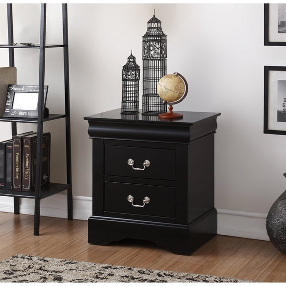 22 Inches Wide - Two Drawer Nightstand - Bedroom Furniture - Efficient Storage