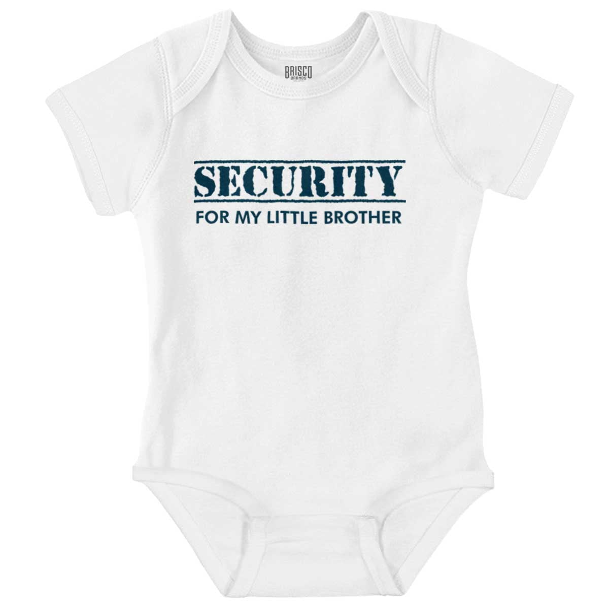 Security for My Little Brother Romper Boys or Girls Infant Baby Brisco Brands 24M