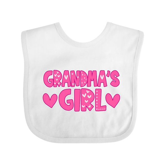 Inktastic Grandma's Girl Granddaughter Gift Girls Baby Bib
