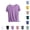 Yellow, variant on Womens Summer Short Sleeve Tops High Low Loose Casual Basic T-Shirt Coffee 8(L)