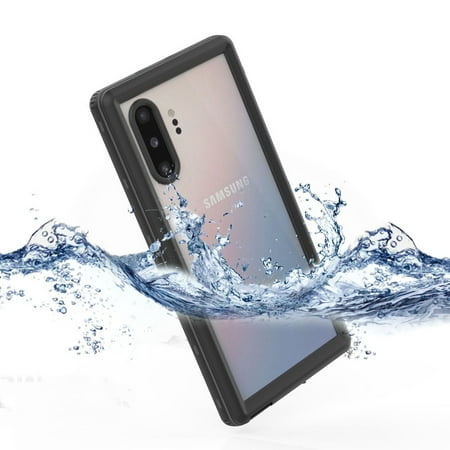 Samsung Galaxy Note 10+ Waterproof Case, Dteck Heavy Duty Full Body Shockproof Case Built in Screen Protector [Support Wireless Charging & Ultrosonic Finger Scanner] For Samsung Galaxy Note 10+