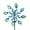 Peacock, variant on Regal Art & Gift 19" Burst Solar Wind Spinner - Flower Metal 68" Kinetic Garden