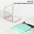 thumbnail image 4 of LED makeup mirror with 5x magnification, fill light double sided folding mirror, 4 of 5