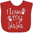 thumbnail image 3 of Inktastic I Love My Yaya Grandchild Boys or Girls Baby Bib, 3 of 4