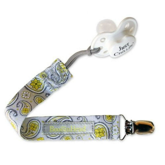 BooginHead PaciGrip Pacifier Holder, Saucy Silver (Discontinued by Manufacturer)