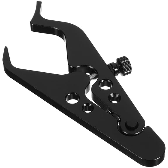 Black Aluminum Motorcycle Cruise Control Holder with Clips for Motorbike Portable and Stylish 1