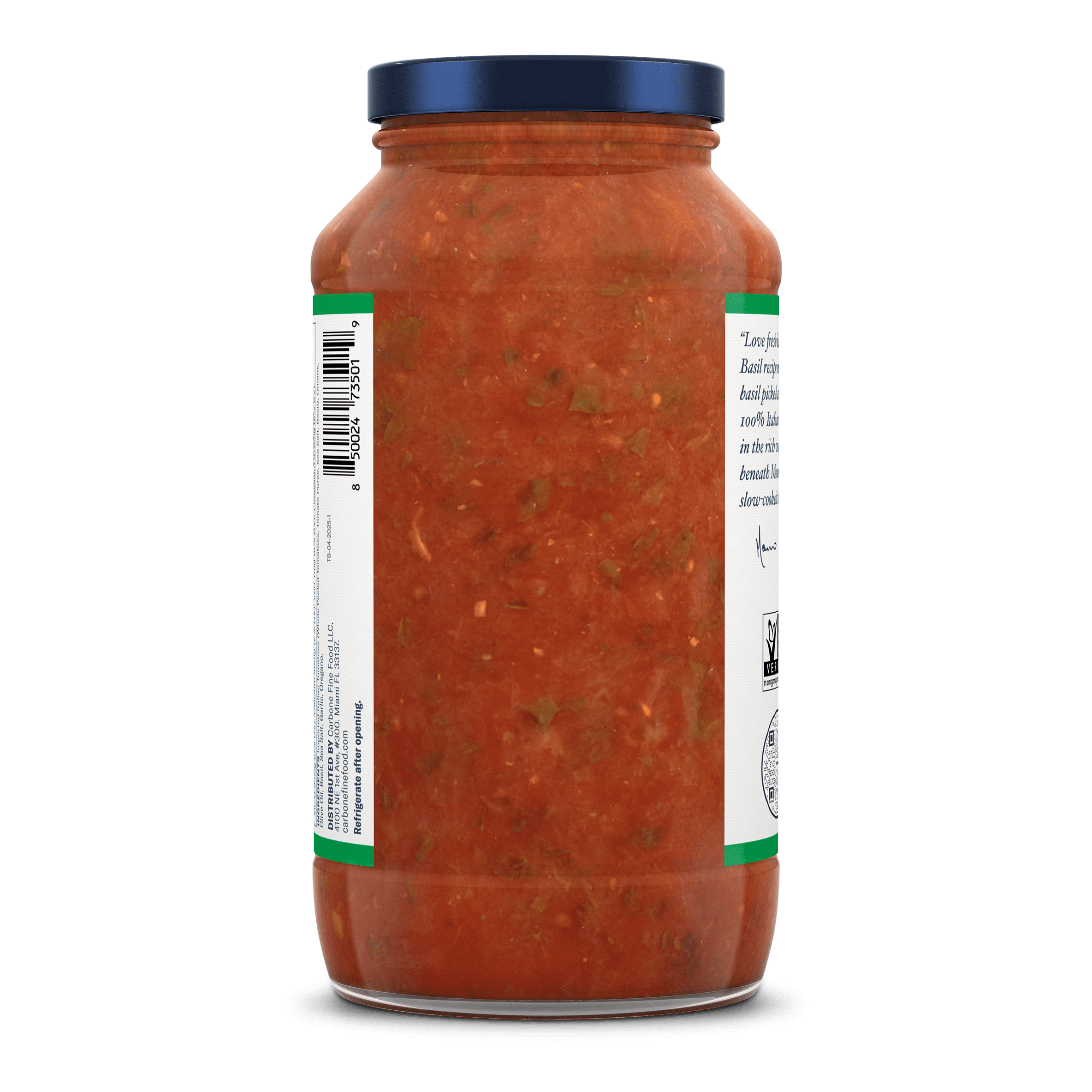 (2 pack) Carbone Fine Food Tomato Basil Pasta Sauce Made with Italian Tomatoes, 24 oz