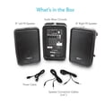 thumbnail image 4 of Pyle Stage and Studio 8 Inch Bluetooth PA Loud Speaker and Amplifier Mixer Kit, 4 of 6