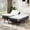 Basic Bed Frame+12" White Mattress, variant on Split King Adjustable Bed Frame ,Electric Metal Bed Base with Head & Foot Lift, Wireless Remote, Zero Gravity, Anti-Snore, 3 Height Options