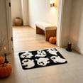thumbnail image 4 of Miwamany Halloween Velvet Floor Mat, 16x24 Inch Super Soft Plush Door Mat, Non Slip Absorbent Washable Bathroom Rug for Entryway Kitchen, Spooky Indoor Holiday Home Decor Accent, 4 of 6