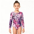 thumbnail image 4 of WOYY Girls Long Sleeve Performance Leotard Matching Shorts Hair Scrunchie Outfits for Dance Gymnastics Stage Children's Clothes Sets, Sizes 6-7, 4 of 8