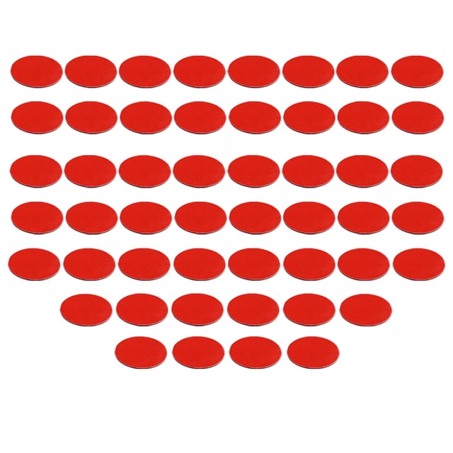 TEHAUX 50 Pcs Rubans PVC Rouges Double Face pour Montage d'Ornement de Voiture et Fixation de Rangement Mural