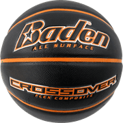 Baden Crossover Indoor/Outdoor Basketball-Black/Orange Size 6