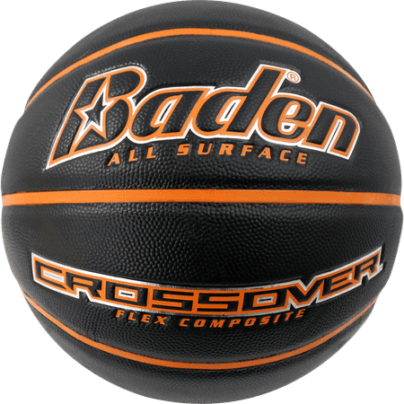 Baden Crossover Indoor/Outdoor Basketball-Black/Orange Size