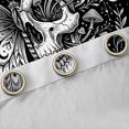 thumbnail image 4 of Homewish Goth Halloween Skull Butterfly Blackout Curtains,Moon Mushroom Curtains Pack of 2 (42x84 Each), 4 of 6