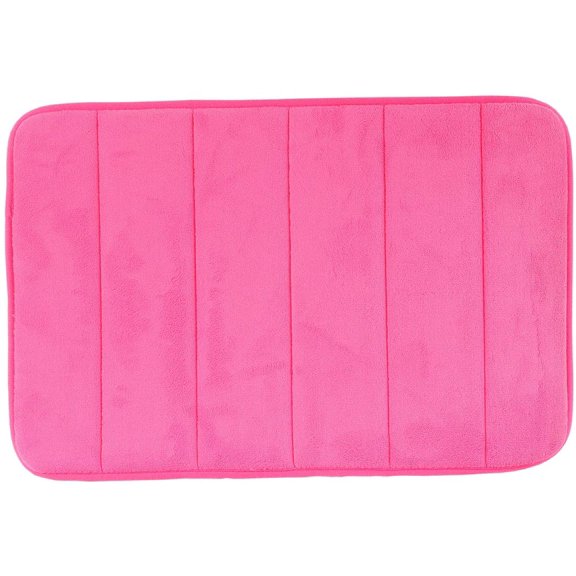 Bathroom Kid's Rug Mat Slip-Resistant Extra Absorbent Bath Mat Set Non Slip Dry Fast Bath Mat Extra Soft and Absorbent Machine-Washable Non-Slip Bath Rugs(rose red, 24" x 17")