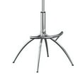 thumbnail image 4 of 26-31 Inch Adjustable Height Barstool Chair Set of 2 Chrome Black Faux Leather, 4 of 5