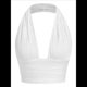 thumbnail image 1 of Chaleco Sin Mangas con Cuello en V Profundo para Mujer, de Verano, con Cuello Halter y Espalda Descubierta Marfil L, 1 of 8