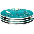 thumbnail image 2 of Lenox Sprig & Vine Tidbit Plate, Navy/Turquoise, Set Of 4, 2 of 5