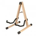 thumbnail image 4 of Soporte de guitarra plegable tipo A para guitarra eléctrica color madera, 4 of 9