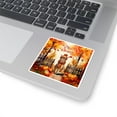 thumbnail image 3 of Happy Thanksgiving Abyssinian Give Thanks Fall Beanie Scarf Welcome Vinyl Sticker Cat Lover Kitten Owner Gifts Waterproof Decal Art Decor - 00020, 3 of 5