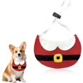 thumbnail image 1 of 1 Pieza de Bufanda de Navidad para Mascotas Ajustable, Accesorios de Ropa Navideña para Mascotas, Disfraz para Perros y Gatos, Collar Pajarita de Corbata, Accesorio de Aseo, 1 of 5