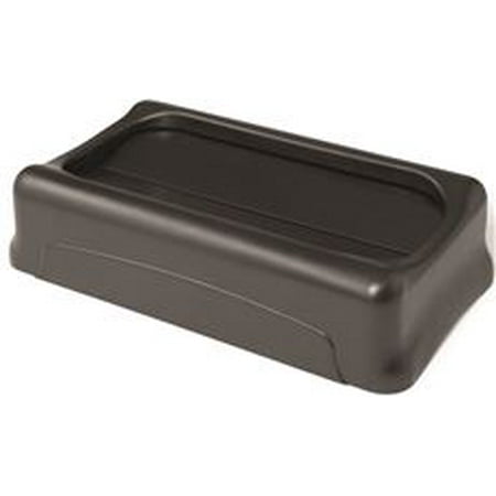 Slim Jim Swing-Top Trash Can Lid For Slim Jim Containers, Gray, 20.5X11.4X5''