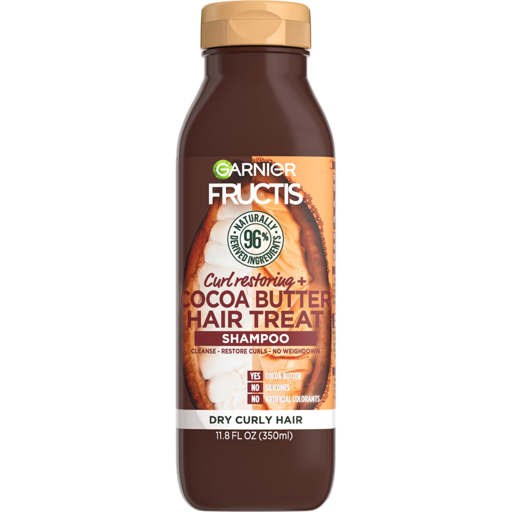 Garnier Fructis Curl Restoring, Cocoa Butter Hair Treat Shampoo, 11.8 fl. oz