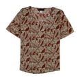 thumbnail image 1 of Lauren M. Petites Blusa festiva para mujer, Beige, PM, 1 of 1