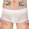 thumbnail image 2 of Sngxgn Men's Cool Breathable Underwear Boxer Briefs(White,XL), 2 of 7