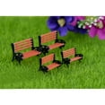 thumbnail image 2 of GARVALON Mini Dollhouse Furniture 1Set Orange PVC Micro Landscape Ornaments Chair for Miniature Garden, 2 of 8