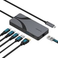 thumbnail image 1 of Hub USB4 SABRENT HB-U4HP con 2 USB-C, HDMI 2.1, 2.5GbE y PD de 85 W, 1 of 8