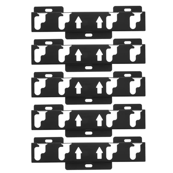ETEREAUTY 5-Pack Black Heavy Duty Wall Mount Monitor Brackets for Secure Home and Office Workspace Setup