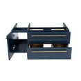 thumbnail image 3 of Fresca Stella 36" Wall Hung Right Sided Vessel Bathroom Cabinet in Royal Blue, 3 of 12