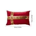 thumbnail image 6 of AZXY Christmas Pillow Cover, Red Polyester Christmas Pillow Case, Soft Christmas Pillow Cover, Christmas Pillow Sham for Christmas Decoration, Decor, Car, Bed, Sofa, 6 of 6