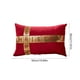 thumbnail image 3 of Funda de Almohada Navideña de Terciopelo, Decoración Navideña para Sofá y Cama, Rojo, Blanco y Verde, 50 X 30 Cm, Ideal para Decorar El Hogar., 3 of 6