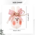 thumbnail image 3 of 1PC Fabric Bunny Decoration Soft Cloth Stuffing Easter Rabbits Doll Figurine,Funny Rabbit Plushies with Bow,Easter Bunny Decor Stuffed Fabric Rabbit with Cute Expression,Easter Bunny Ornament,3.9x6.7, 3 of 5