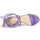 thumbnail image 4 of Sandalias de tacón Allegra K punta Abierta Mediana grueso con Cordón para Mujer Púrpura 38, 4 of 6