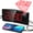 Red - Projection Alarm Clock, variant on Mpow Projection Alarm Clock, Digital Clock with 180° Rotatable Projector, 3-Level Brightness, Progressive Volume, USB Charger, Battery Backup, Digital Alarm Clock for Bedroom